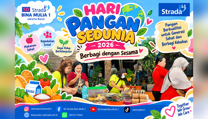 Bukan Sekadar Makan, tetapi Belajar Berbagi! Keseruan HPS di SD Strada Bina Mulia I
